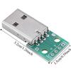 10PCS 4 Pins USB Type a To DIP Adapter Board Mini Multifunctional Converter Board 2.54mm Pitch USB Type a Male Plug To DIP