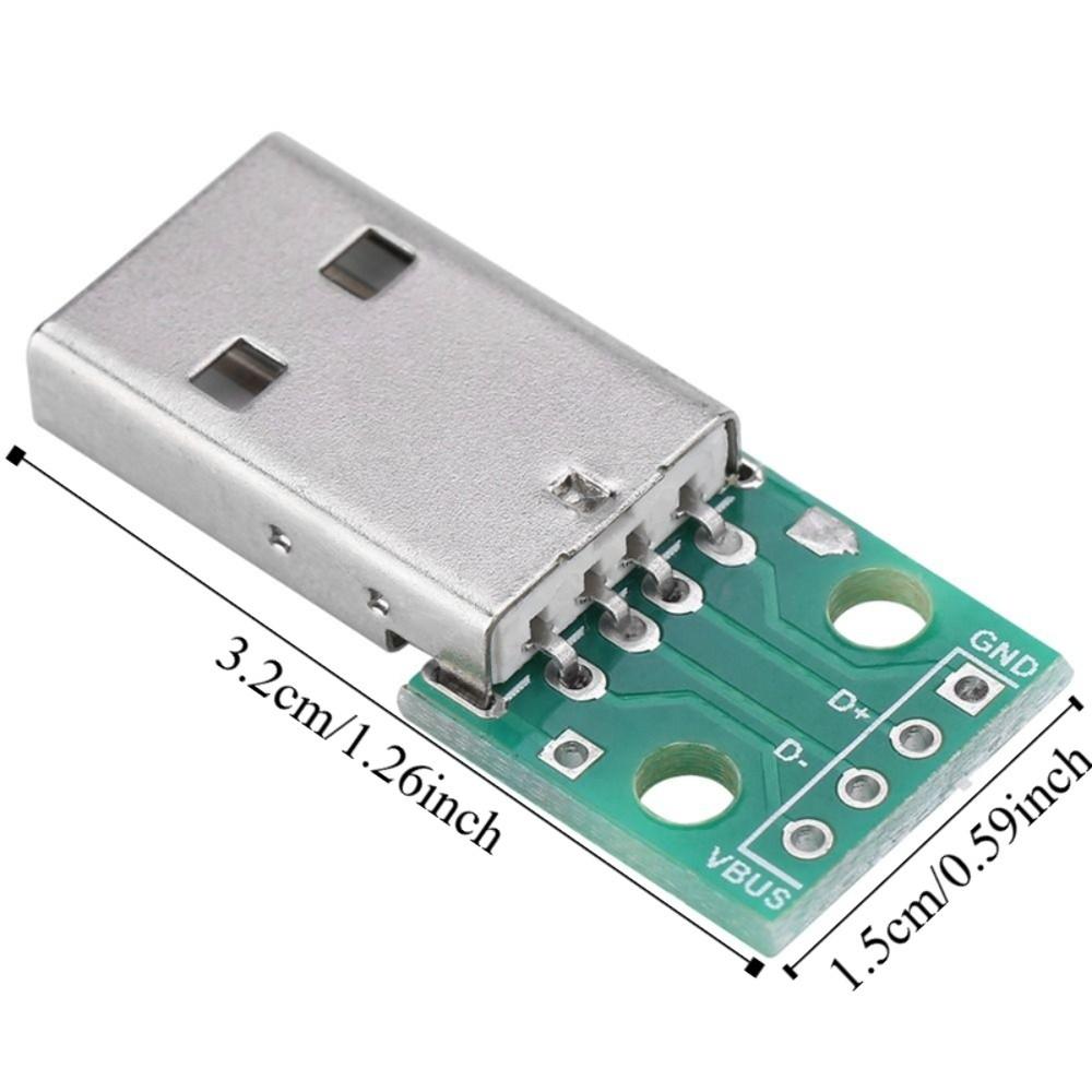 10PCS 4 Pins USB Type a To DIP Adapter Board Mini Multifunctional Converter Board 2.54mm Pitch USB Type a Male Plug To DIP