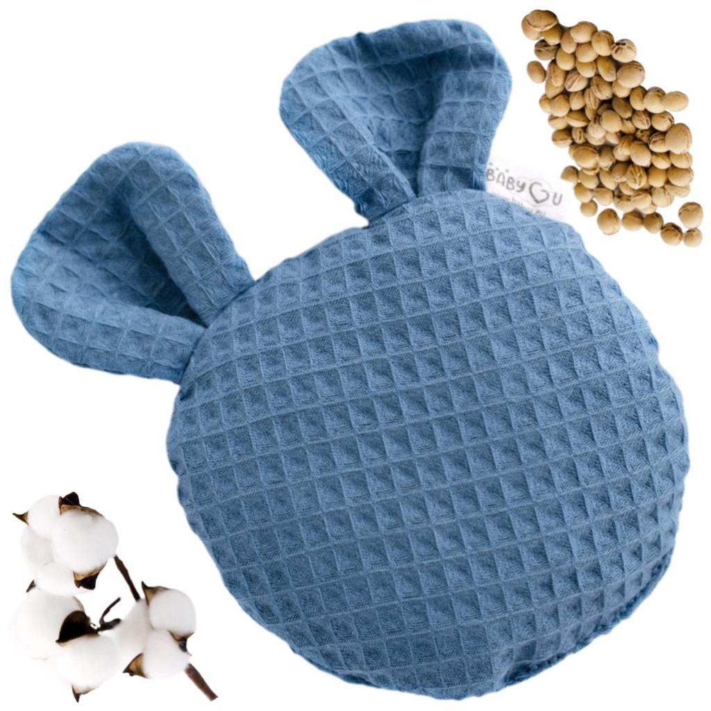 Babyu, termofor z pestek wiśni z senso uszkami bawełna kolka ból 150g 15 cm