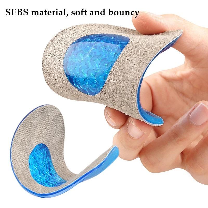 Silicone Heel Cup Insoles for Pain Relief Support Cushion Pads Sore Heels Plantar Fasciitis and Heel Spur