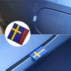 Auto 3D Schweden Flagge Dekoration Emblem Aufkleber Auto Innenraum Spalt Tür Kofferraum Frontgrill Abzeichen Aufkleber für XC40 XC60 XC90 S60 S90 V40 V90