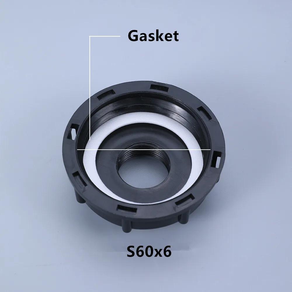 S60x6 Coarse Thread IBC Tank Tap Connecter X 1/2'' 3/4'' Water Coupling Adapter 1000L Garden Home Replacement Valve Fitting