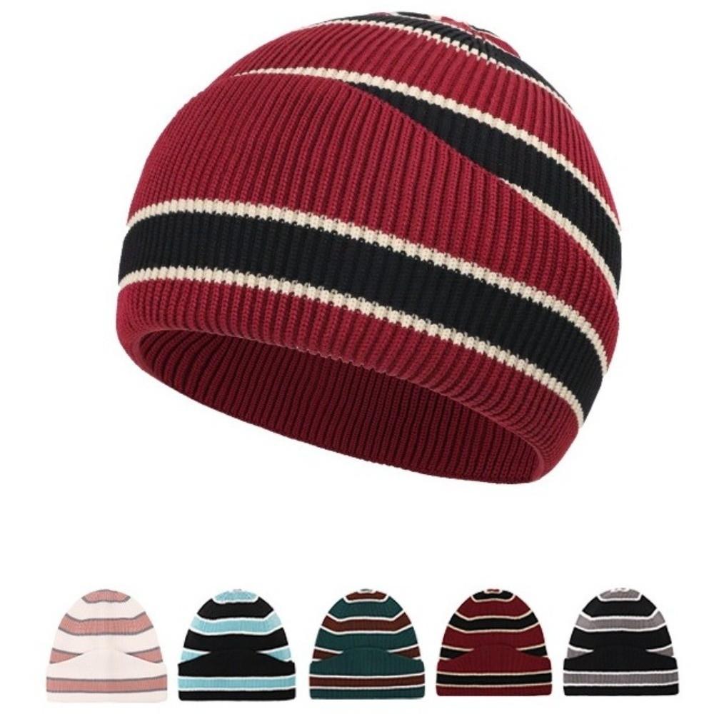 Warm Knitting Cap Hat Wool Acrylic Cold Cap Fashion Beanie Bonnet  Outdoor