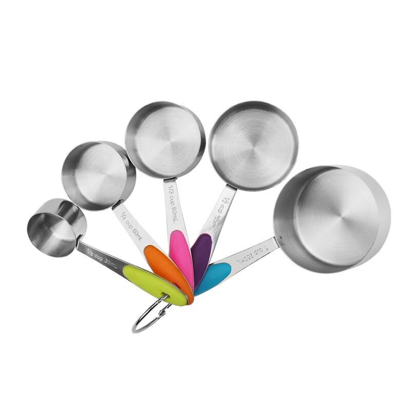 MDNG Stainless Steel 5-Piece Measuring Spoon and Cup Set