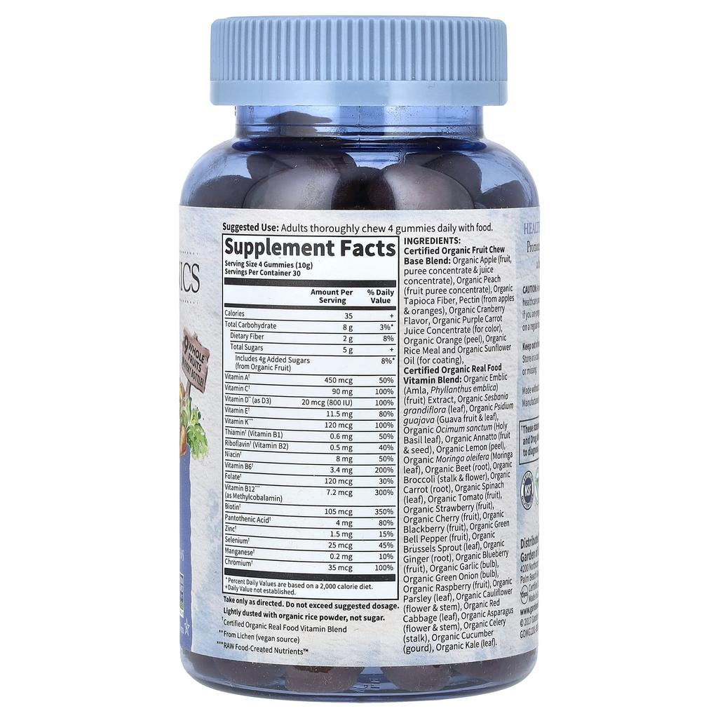 Organics, Men's Multi, Organic Berry, Vegan Gummies, 120 Pieces