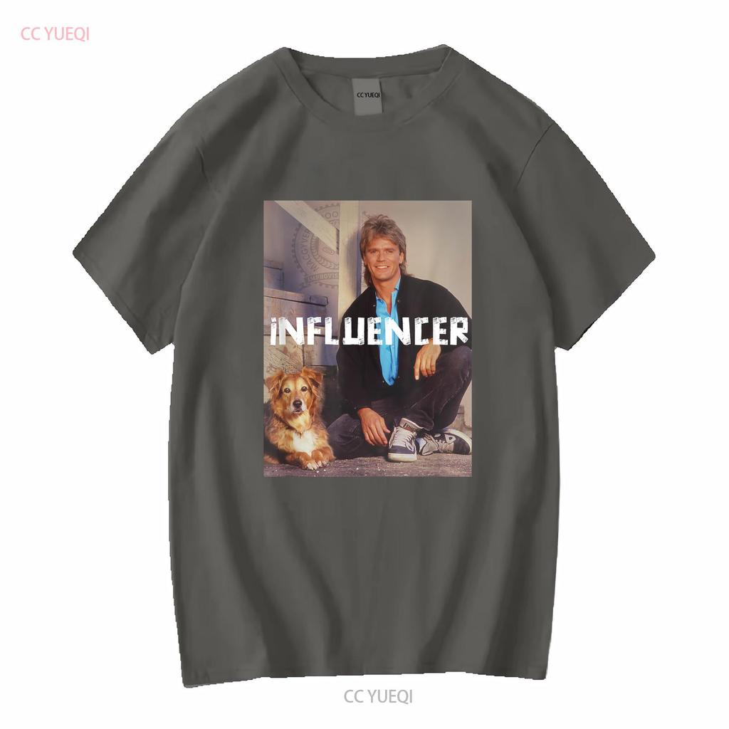 Macgyver Influencer Tričko Dospělý Dítě dlouhý nebo krátký rukáv vintage Vyprané designové oblečení Pohodlné Pružné