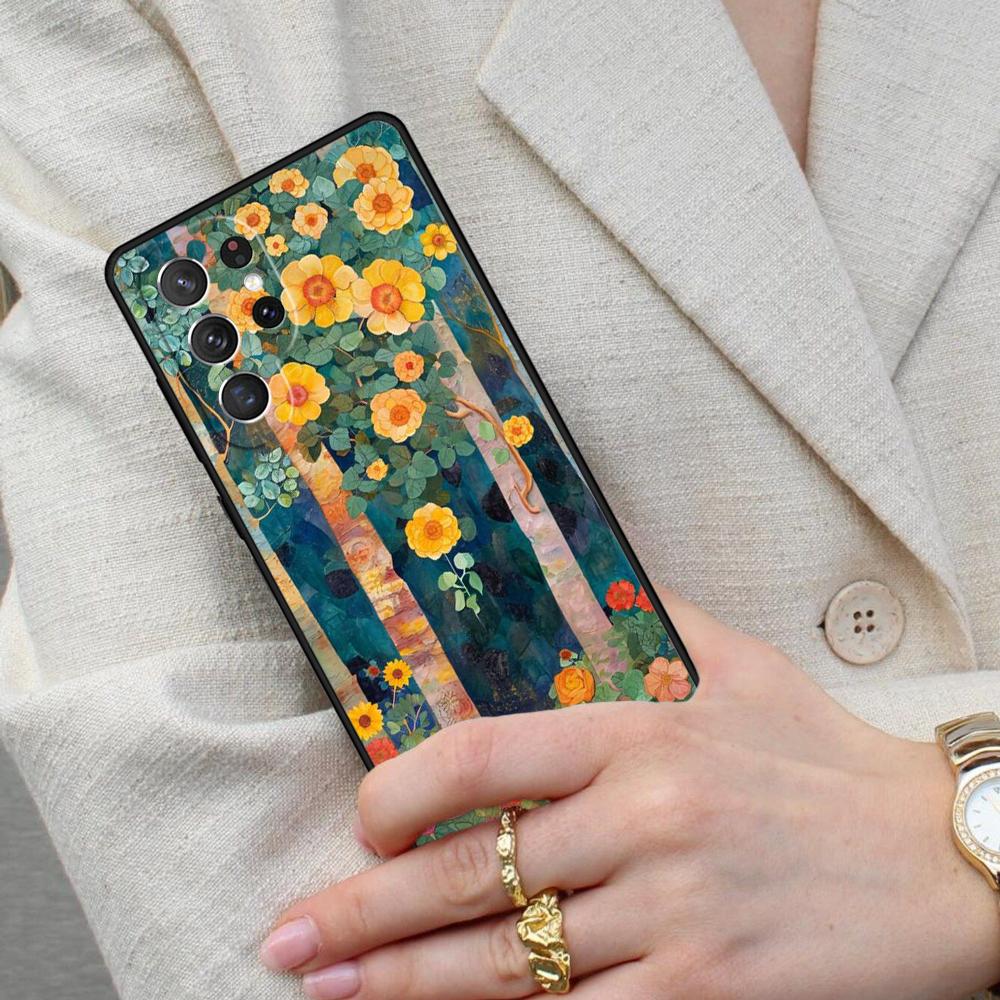 Gustav Klimt Cell Phone Case for Samsung Galaxy S26 Ultra S25 S24 S23 S22 S21 S20 Note10 Cover