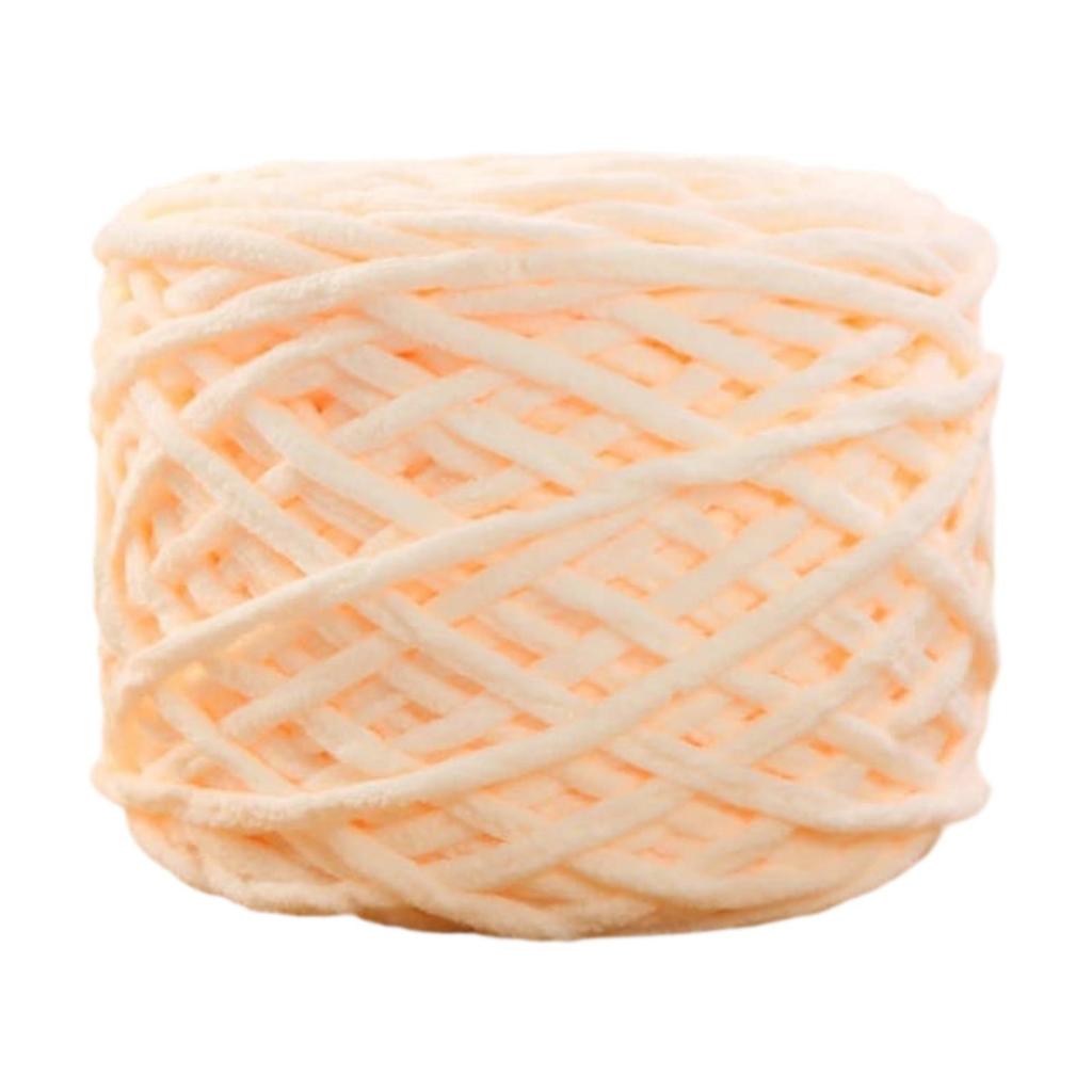 Soft Chunky Yarn Handmade Lightweight Comfortable Polyester Yarn for Bags Making Plush DIY Craft Arm Knitting Blankets