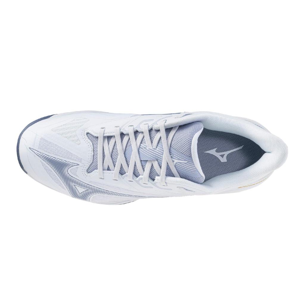 Mizuno Wave Exceed Court OC Tennis Ice Gray and Size 3E Shoes, Blue, 27.5 cm,