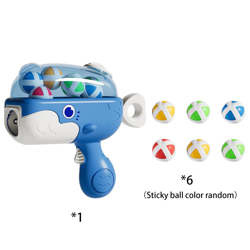 Whale Sticky Ball Gun Indoor And Outdoor Parent Child Interactive Shooting Competition Puzzle Toys For Children
