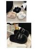 2025 Autumn/Winter Women's Plush Platform Slippers - Cozy Cotton, Thick Sole, Closed Toe