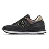 New Balance Nb 574 Classic Trend Fabric Synthetic Leather Low Top Marathon Running Shoes Women Sneaker Black Gold WL574SNC