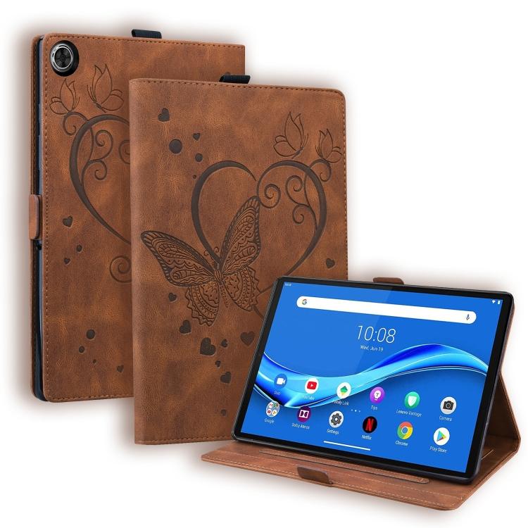 For Lenovo Tab M10 HD (Gen 2) 2020 10.1 TB-X306F Love Butterfly Pattern Horizontal Flip Leather Case with Holder
