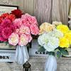 Artificial 7-Heads Carnation Bouquet 1Pcs Waterproof Fake Floral for Holiday Celebration Home Party Decoration