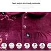 Women's Winter Warm Flannel Pajamas Set for Middle-Aged and Elderly - Cozy Granny Home Wear for Autumn and Winter