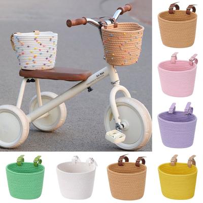 Adjustable Bicycle Basket Removable Design Bike Carrier Bag Cute Cycling Basket Boys Girls