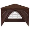 Pop Up Party Tent 290 X 290 X 245 Cm Brown