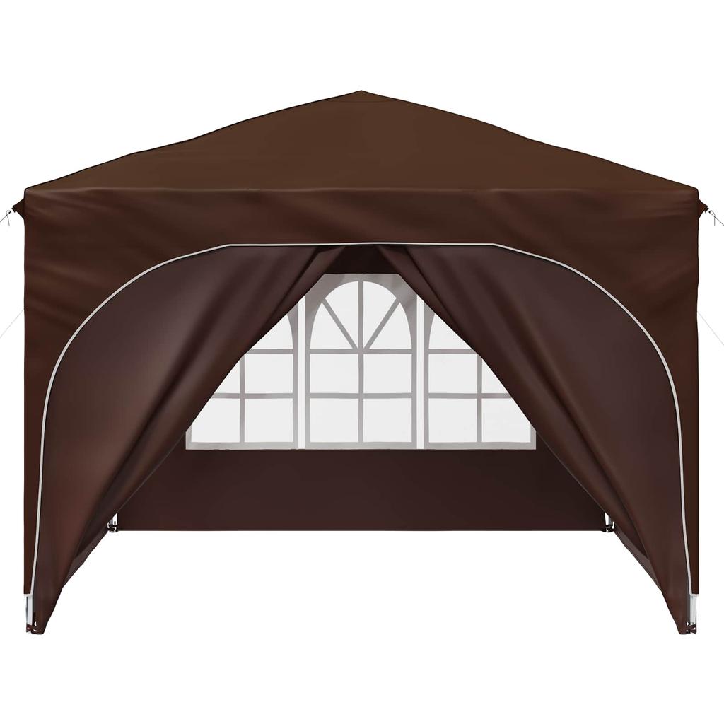 Pop Up Party Tent 290 X 290 X 245 Cm Brown