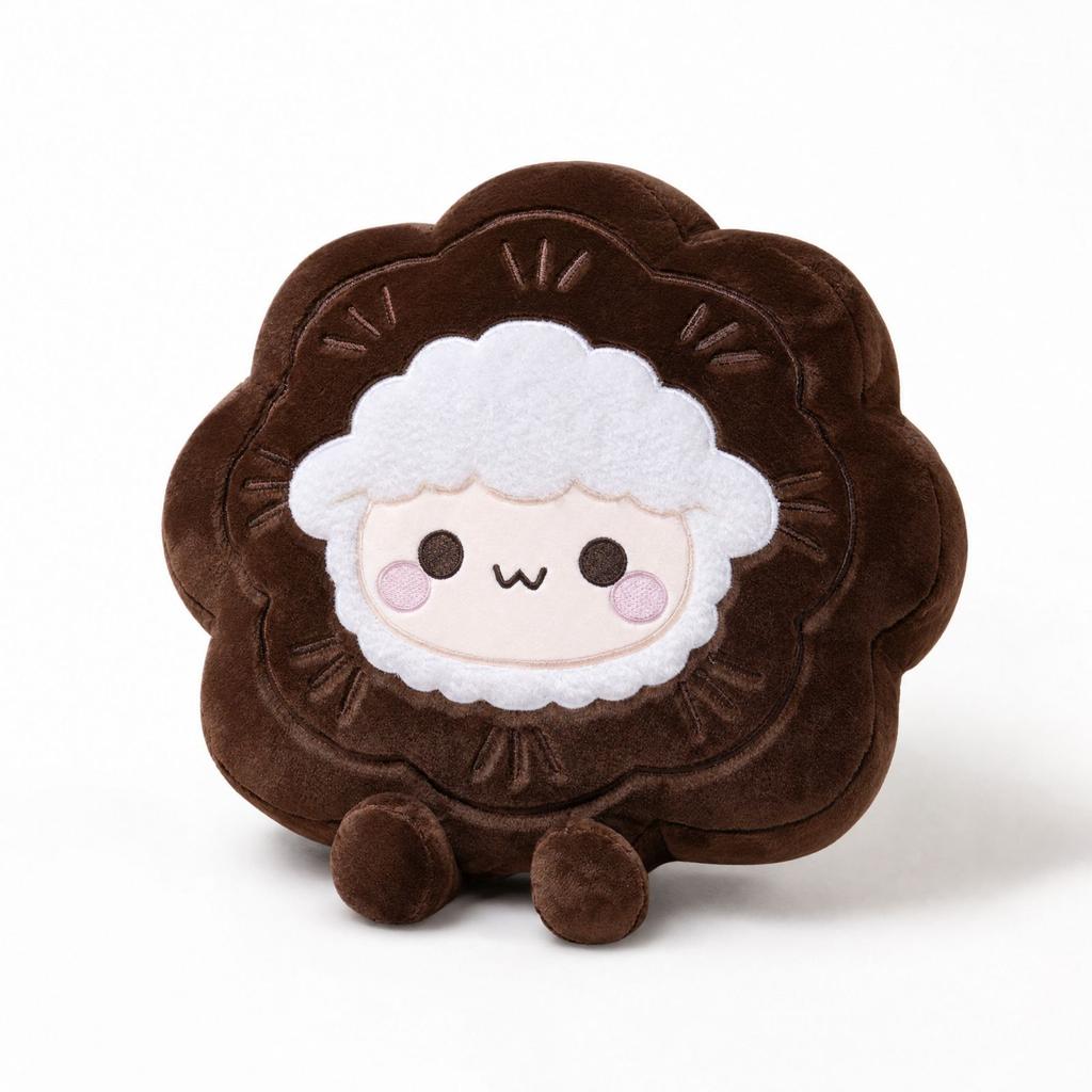 Lamb Stuffed Animal Plush Toy, Mooncake Soft Doll for Kids,