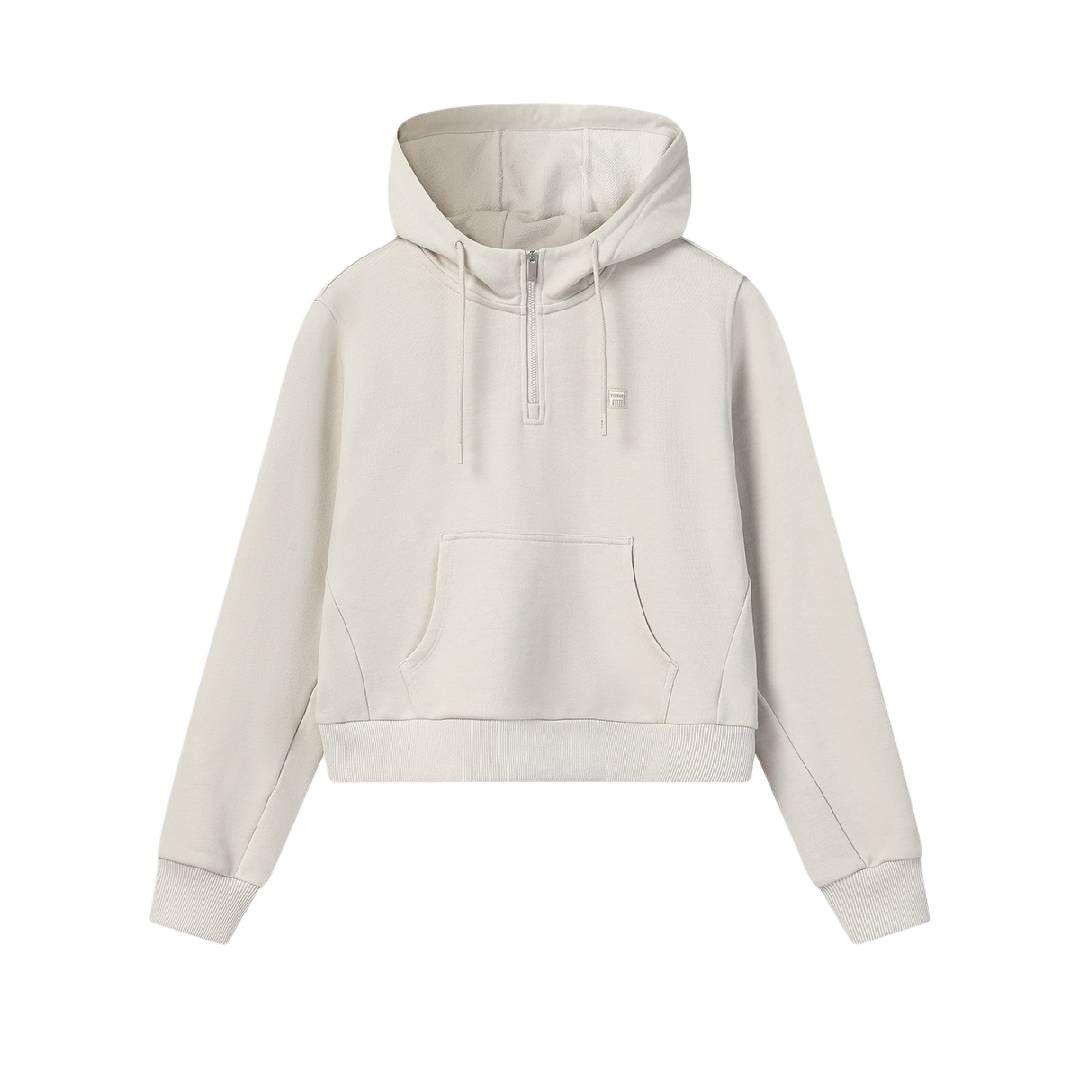 

FILA Heritage FW25 Solid Color Loose Fit Pullover Hoodie Long Sleeve Sweatshirt Women sweatshirt F11W618218F-LK XL