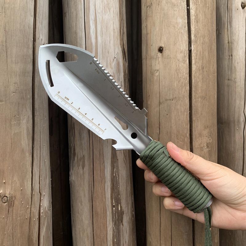Multifunctional Outdoor Shovel: Camping, Survival, Dig, Cut, Off-road, Fish, Beach, Garden, Bonsai & Military Tool.