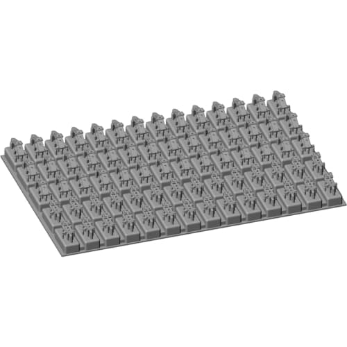 MJ Miniatures 1/35 Scale American Clamp Set, Disposable Type, Plastic Model Parts, MJEZ35035