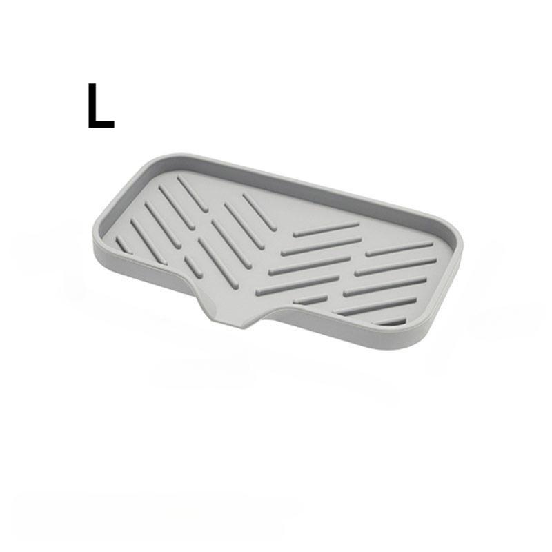 1 Stück Küchenspüle Seife Schwamm Ablage Selbstentwässernd Premium Silikon Seifenhalter für Badezimmer Caddy Organizer