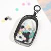 Clear PVC Miniature Doll Storage Bag Transparent Figure Display Bag with Keyring For Travel And Shopping Trips