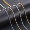 Stainless Steel Chain Necklace For Women Jewelry Thick Box Chains Female Neck Accessories Men Gifts C021