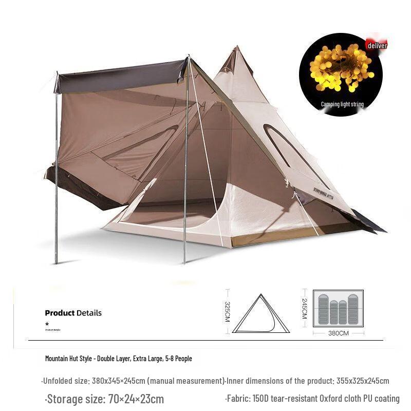 Explorer Pyramid Integrated Camping Tent & Tarp