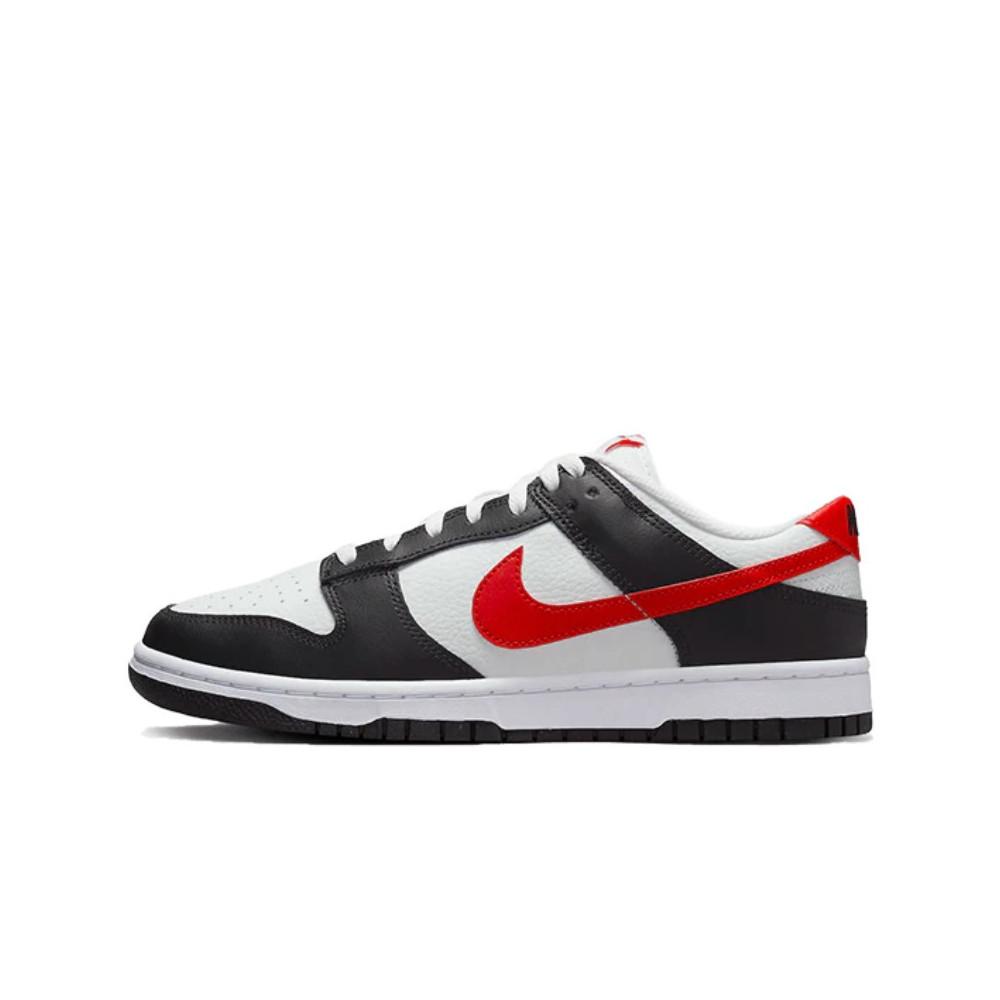 Nike Dunk Low White Black Red