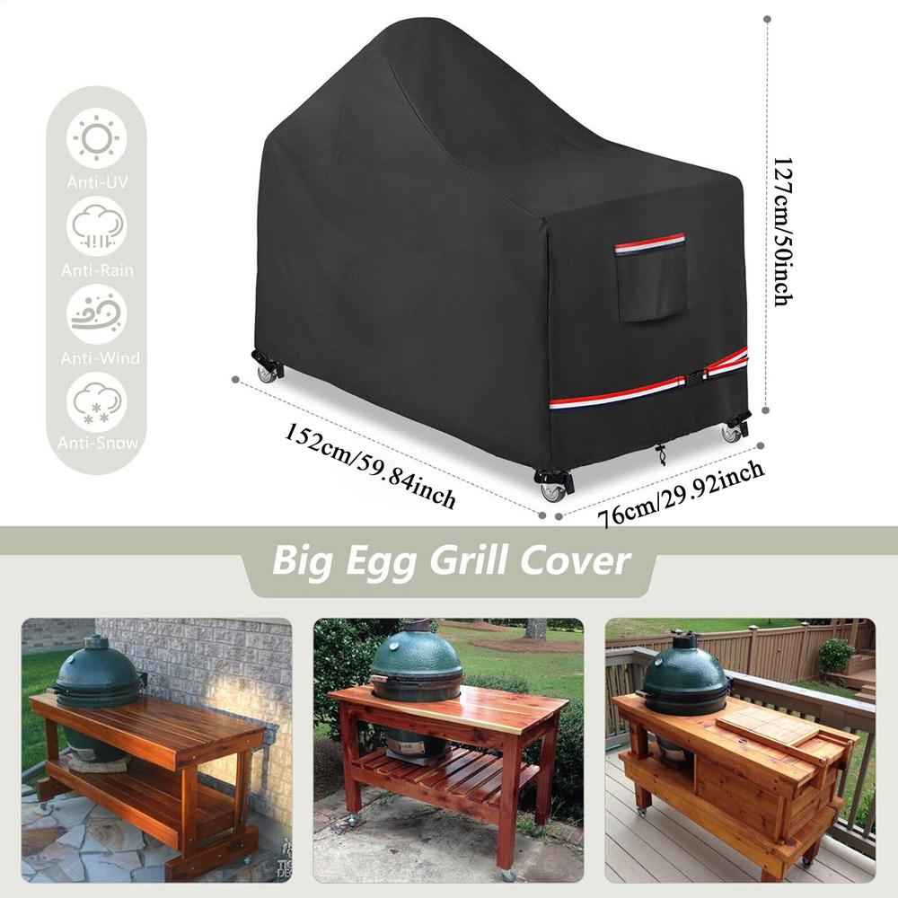 

Grill Cover Anti-UV Protection Grill Barbecue Cover for Outdoor Garden Patio Backyard Camping Picnic Rainy Season Winter Summer
