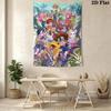 Digimon Ultimate Adventure Tapestry Background Cloth Fashion Print Homestay Soft Decoration Tapestry Background Cloth Soft