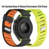 22mm Silicone Watch Strap For Garmin Venu 4 3 2 45mm/Forerunner 570 47mm 265 255 Music/Vivoactive 4 Replacement Watch Bands