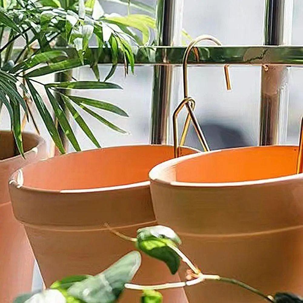 Stainless Steel Terracotta Pots Hangers Triangular Shaped Planter Hanger Indoor Outdoor