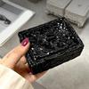 Hammered Pattern Cotton Swab Box Large Capacity Toothpick Holder Jewelry Storage Box  Bedroom