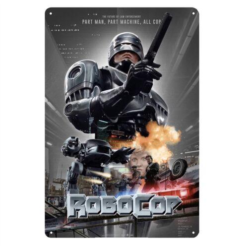 Robocop Paul Verhoeven Scifi Retro Movie Metal Poster Tin Sign xcm PlaqueAluminum 20x30cm（7.8x11.8inch）