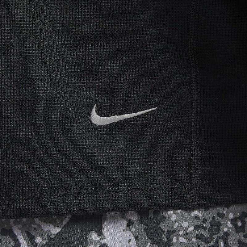 Nike Dri-Fit Trail Solid Color Comfortable Warm Quick-Dry Half-Zip Sweatshirt Unisex Sweatshirt Black Mountain-Top-White FV9995-010