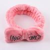 1PC Women's Butterfly Bow Hair Band Fashion OMG Letters Wash Headband Girls Headwear Hairbands