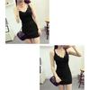 Beauty Salon Knit Tank Tight Bodycon Stretch [What's!?] Men's Costume, Women's Top, Sexy, Fit, Dress, ONEP-03 (White)