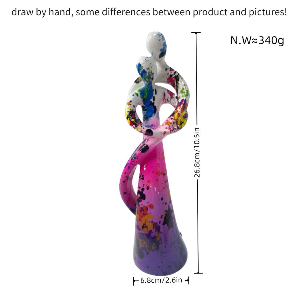 New Couple Embracing Ornaments for Living Room Home Resin Crafts Wine Cabinet Desk Decoration Gift