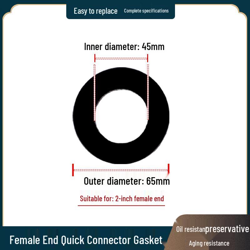Schnellkupplung Buchse Dichtung 1-4 Zoll Dichtring Unterlegscheibe mit Laschen und Griff