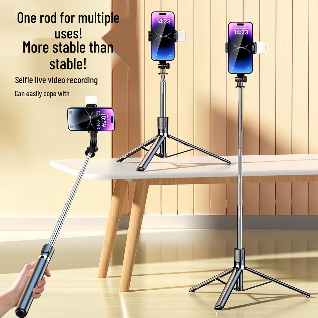 Multifunktionaler Bluetooth Selfie-Stick & Stativ für Reisen, Live-Übertragungen und Kurzvideos