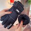 Winter Warm Outdoor Plush Mittens Windproof Cycling Gloves New Touchscreen Ski Gloves