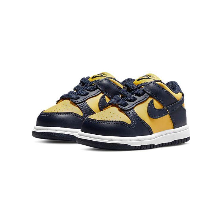 Nike Dunk Low TD Michigan 2021 Baby Sneakers Blue Varsity-Maize Midnight-Navy CW1589-700