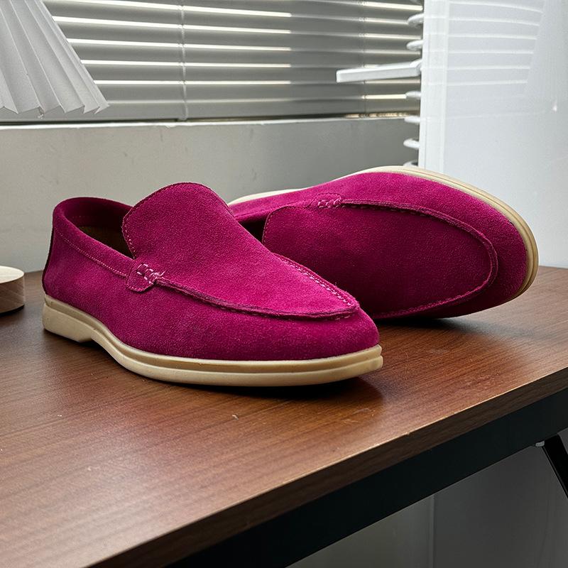Sommer Slipper Doudou Britische Business- und Freizeit Ein-Pedal Lederschuhe atmungsaktiv Jugend formell Herrenschuhe 8253-H
