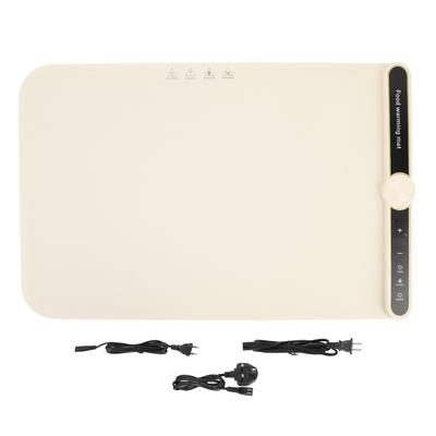 Warming Mat for Food 330W Full Surface Heat In 8s 9 Temperature Settings 6 Hours Time Child Lock Sil