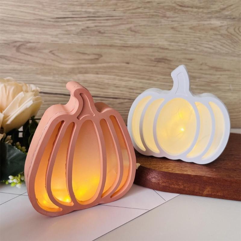 Hollowed Pumpkins Silicone Candle Mold For Making Candle Halloween Decoration Easy Demolding Silicone Mold Baking Tool