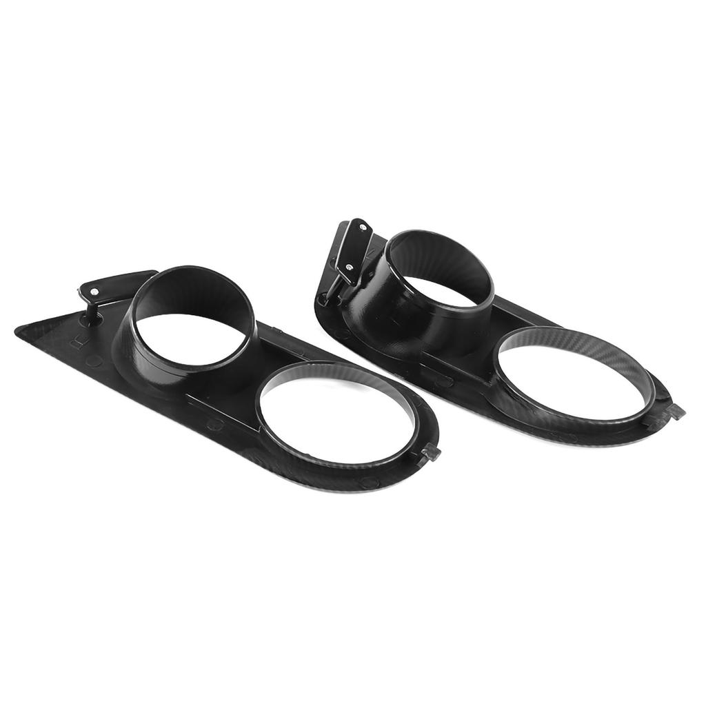2pcs Front Bumper Foglight Cover Dual Holes Car Accessory Fit for BMW E46 M3 2001‑2006 Fog Lamp Bezels