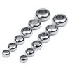 20pcs/lot Stainless Steel Beads Large Hole Round Loose Spacer Beads For Jewelry Making DIY Charms Bracelets Necklace Accessories